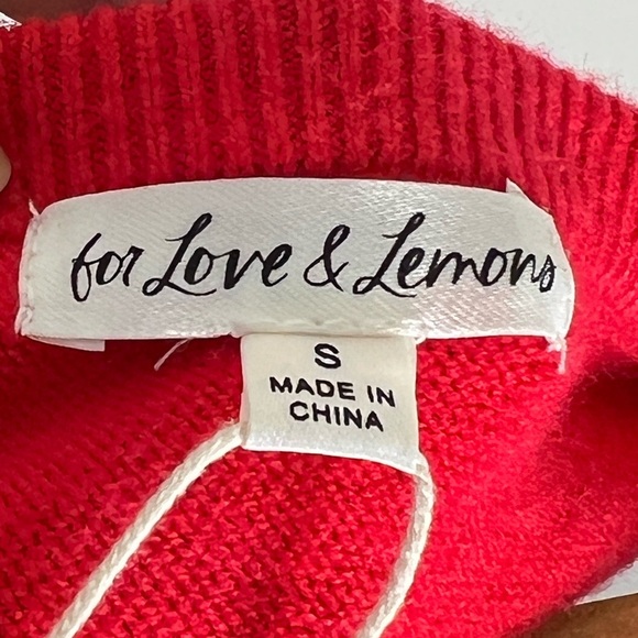 For Love And Lemons Brady Midi Skirt Red Size Small NEW NWT Wrap - Picture 7 of 14